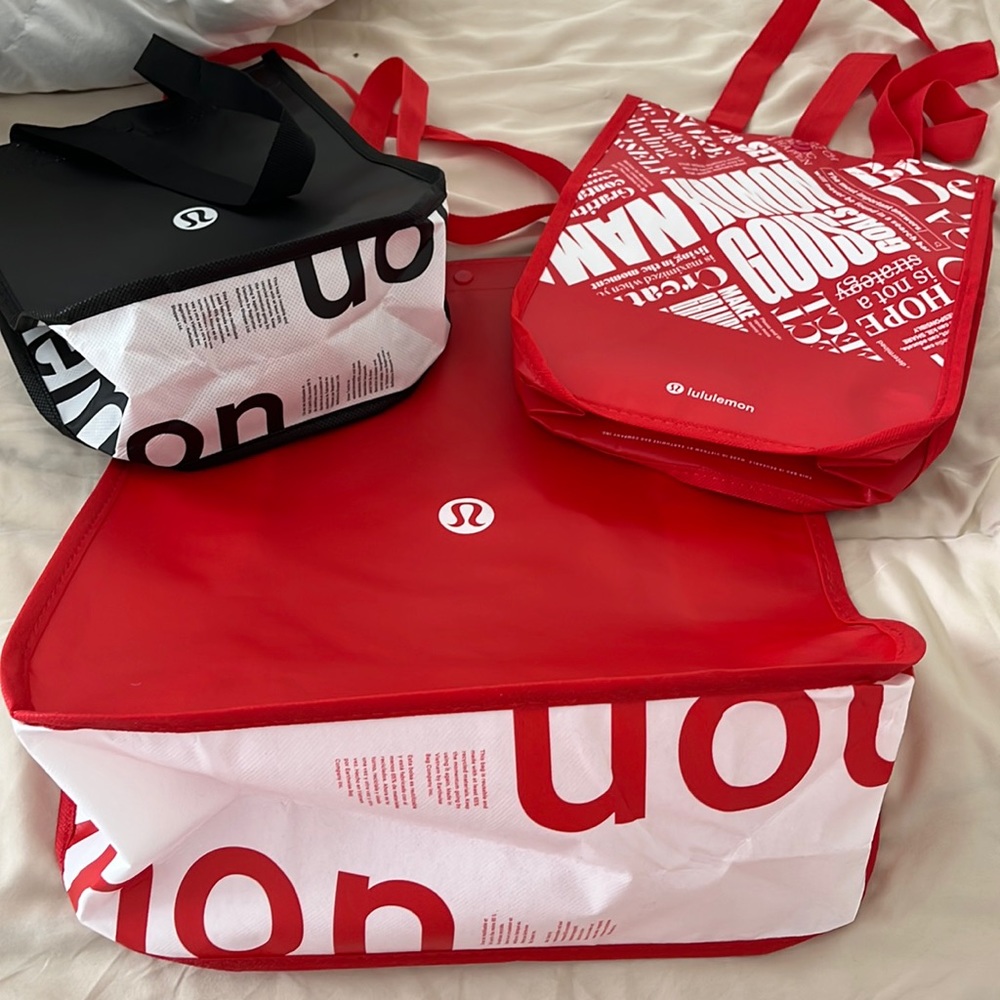 Three Lululemon bags
